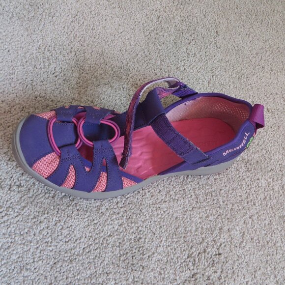 Merrell M-Hydro Mon 2.0 Youth Girl Sandals Size 6M Purple/Pink Velcro #MK1160850 - Picture 9 of 11
